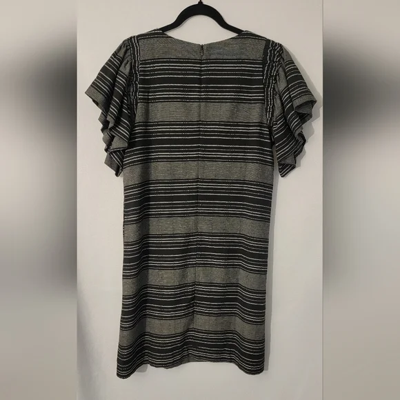 Moon River Black and White Striped Dress Size M - Picture 5 of 7